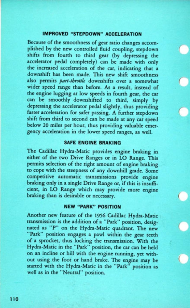 1956 Cadillac Salesmans Data Book Page 151
